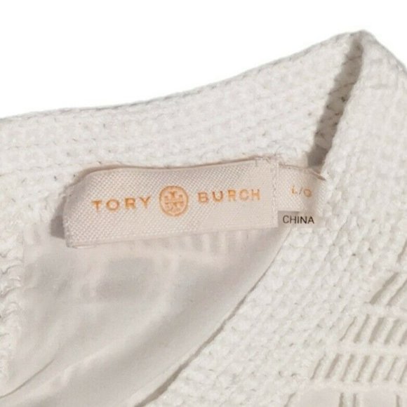 Tory Burch Cream Crochet Mini Dress - Picture 4 of 8